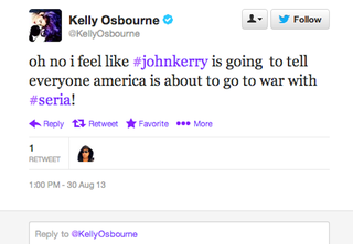 Illustration for article titled Kelly Osbourne Isn't Sure What Potential War She Should Be Upset About